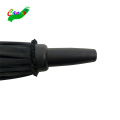 black colour rubber straight handle carbon fiber golf umbrella